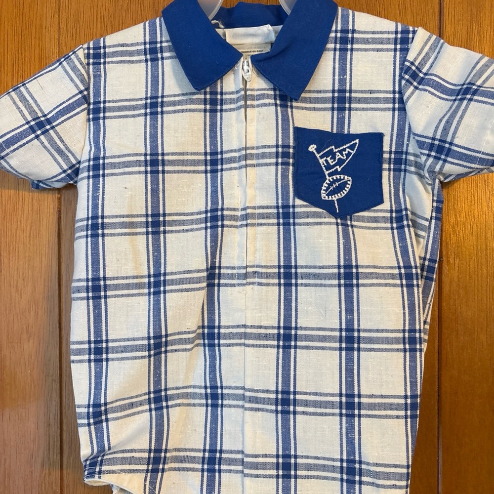 Vintage Nanette Infant Boy 9-13 Pounds One Piece Romper NWOT